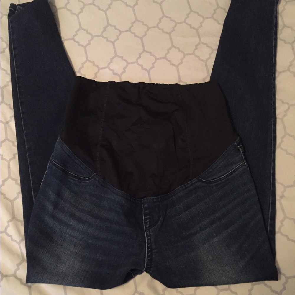 Maternity Jeggings Sz 4 with belly band top